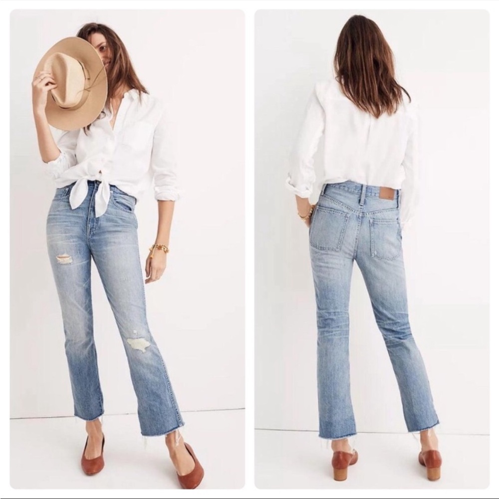 MADEWELL RIGID DEMI-BOOT CROP jeans Sz 27